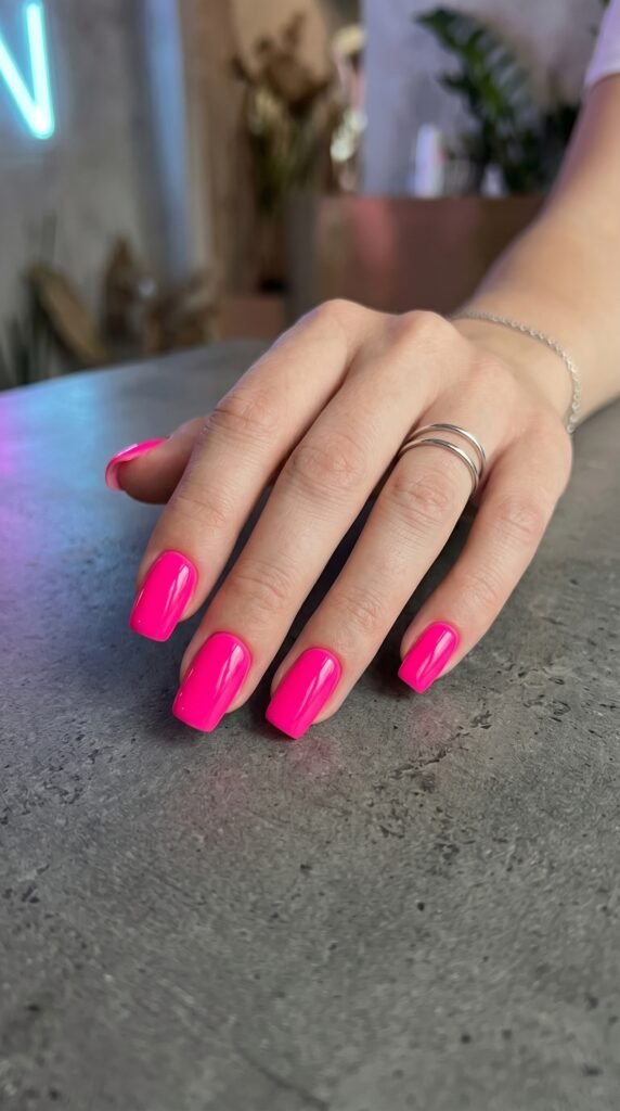 neon summer nails