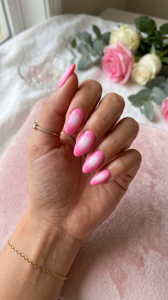 pink summer nails
