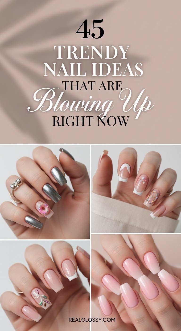 45 Trendy Nail Ideas That Are Blowing Up Right Now