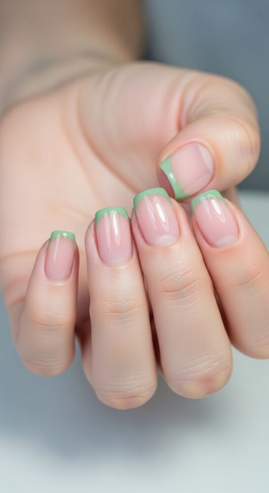 classy spring nail idea