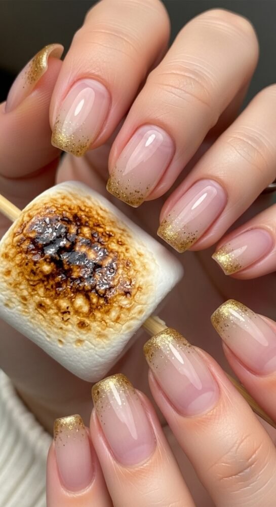 classy spring nail idea