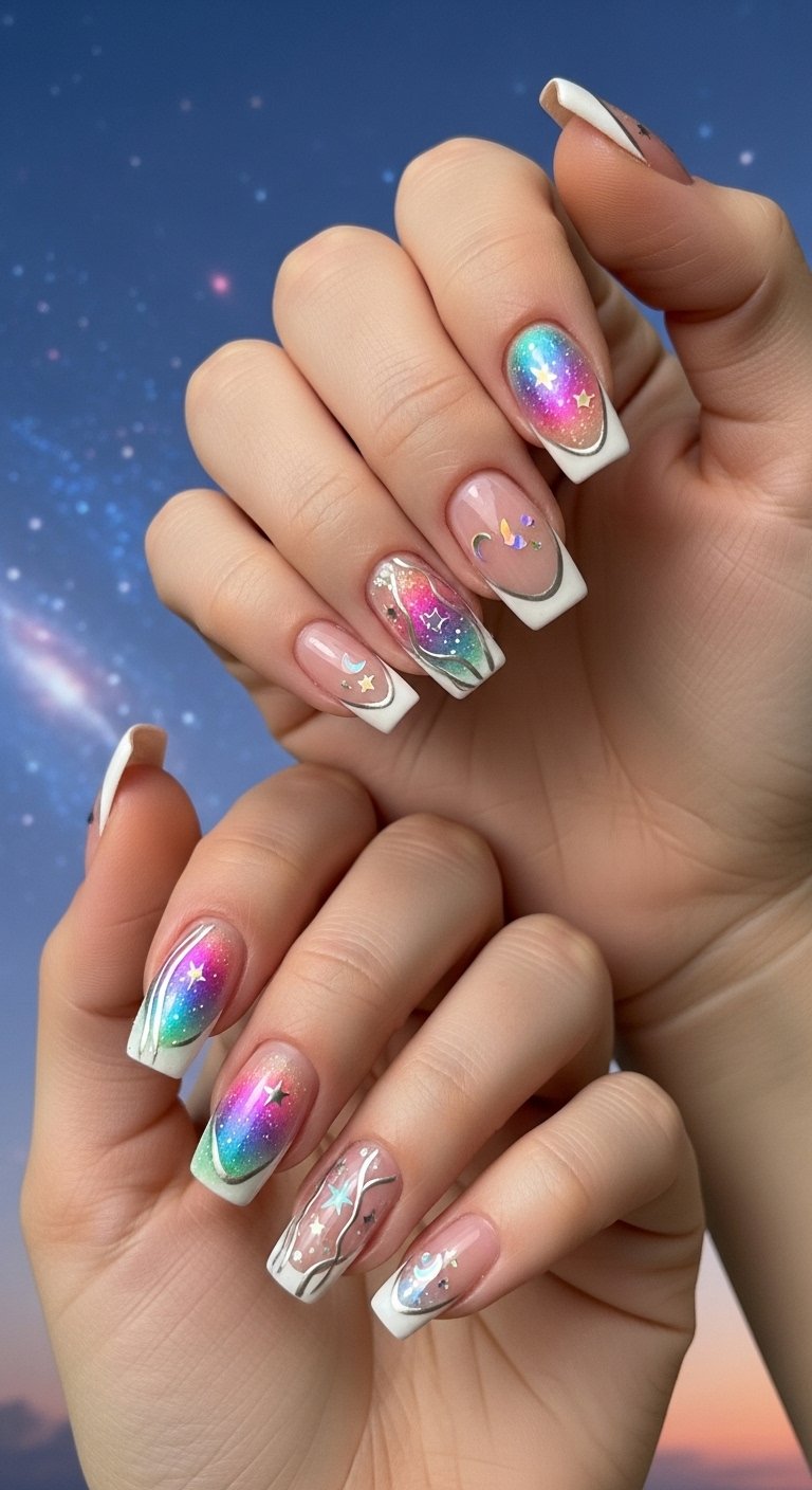 Modern French Manicure