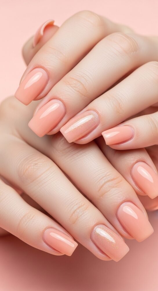 classy spring nail idea