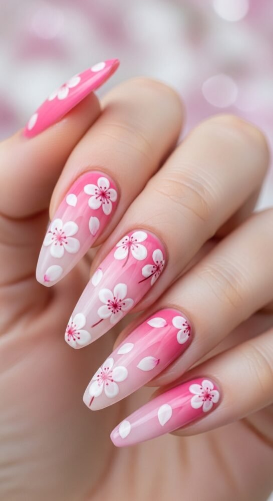 classy spring nail idea