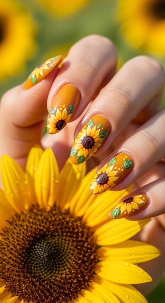 classy spring nail idea