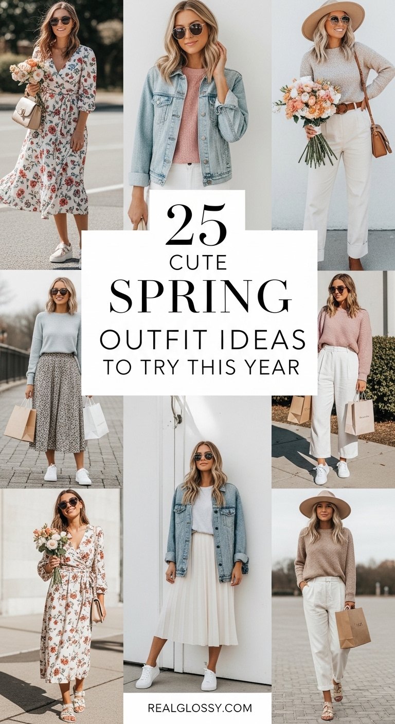 25 Cute Spring Outfit Ideas to Try This Year