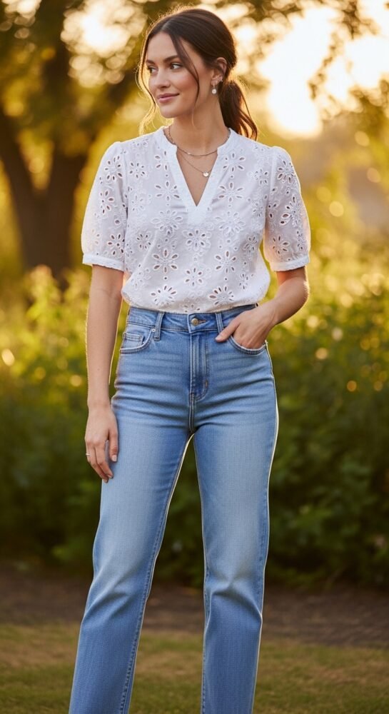 spring outfit ideas with jeans