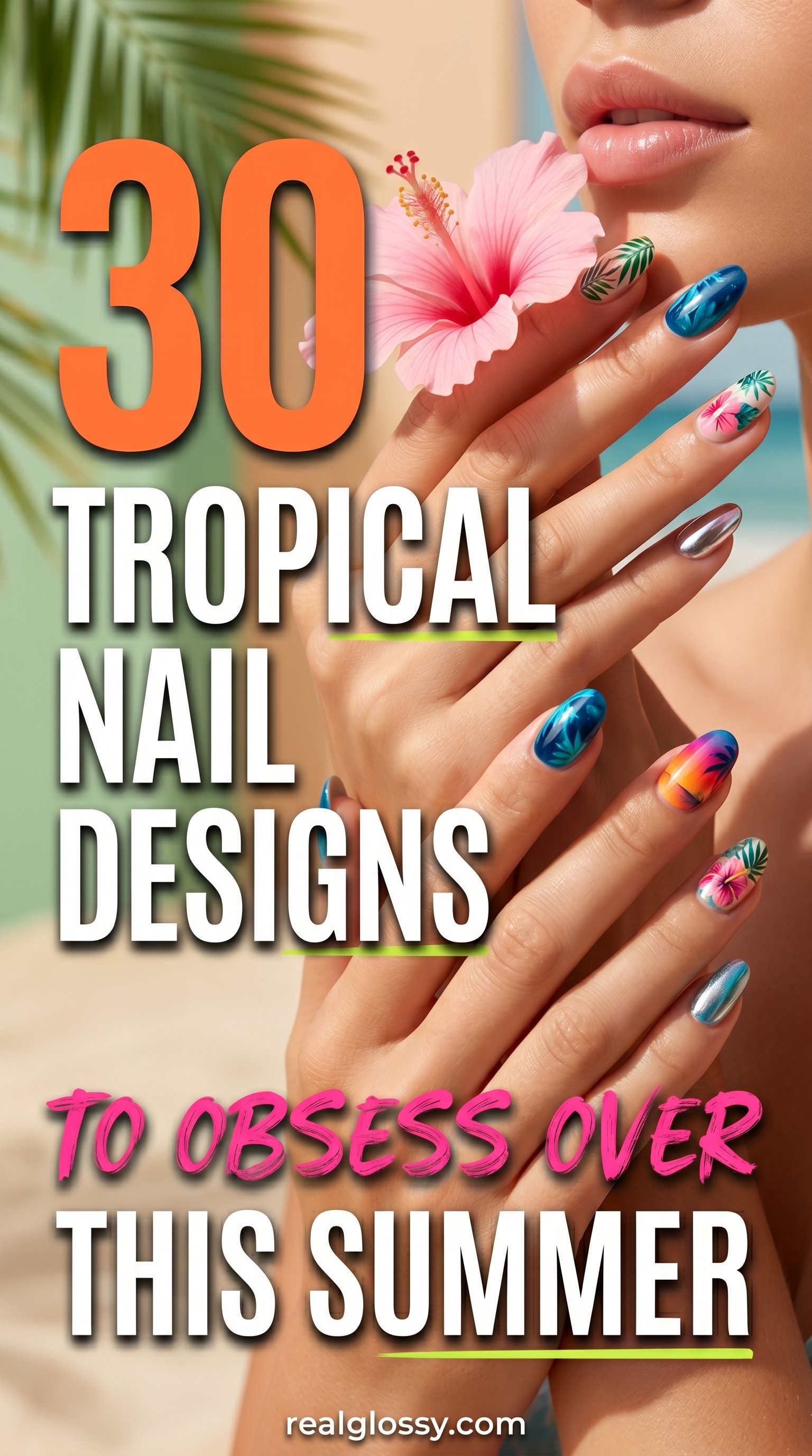 tropical nail designs
