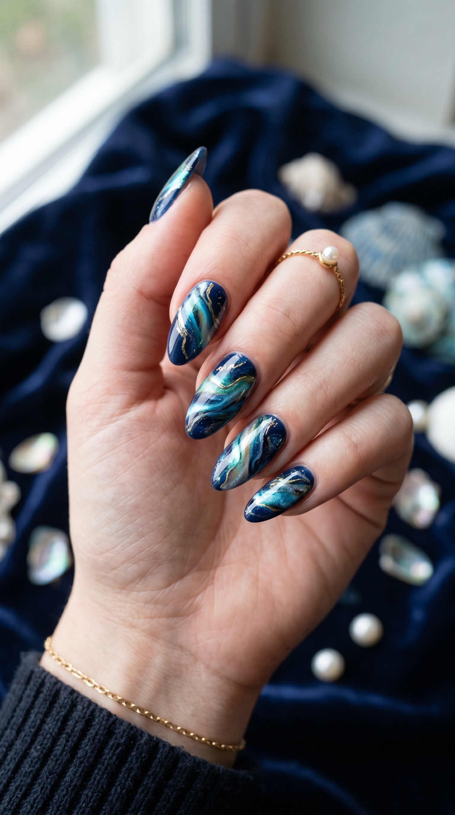 abstract sea nails