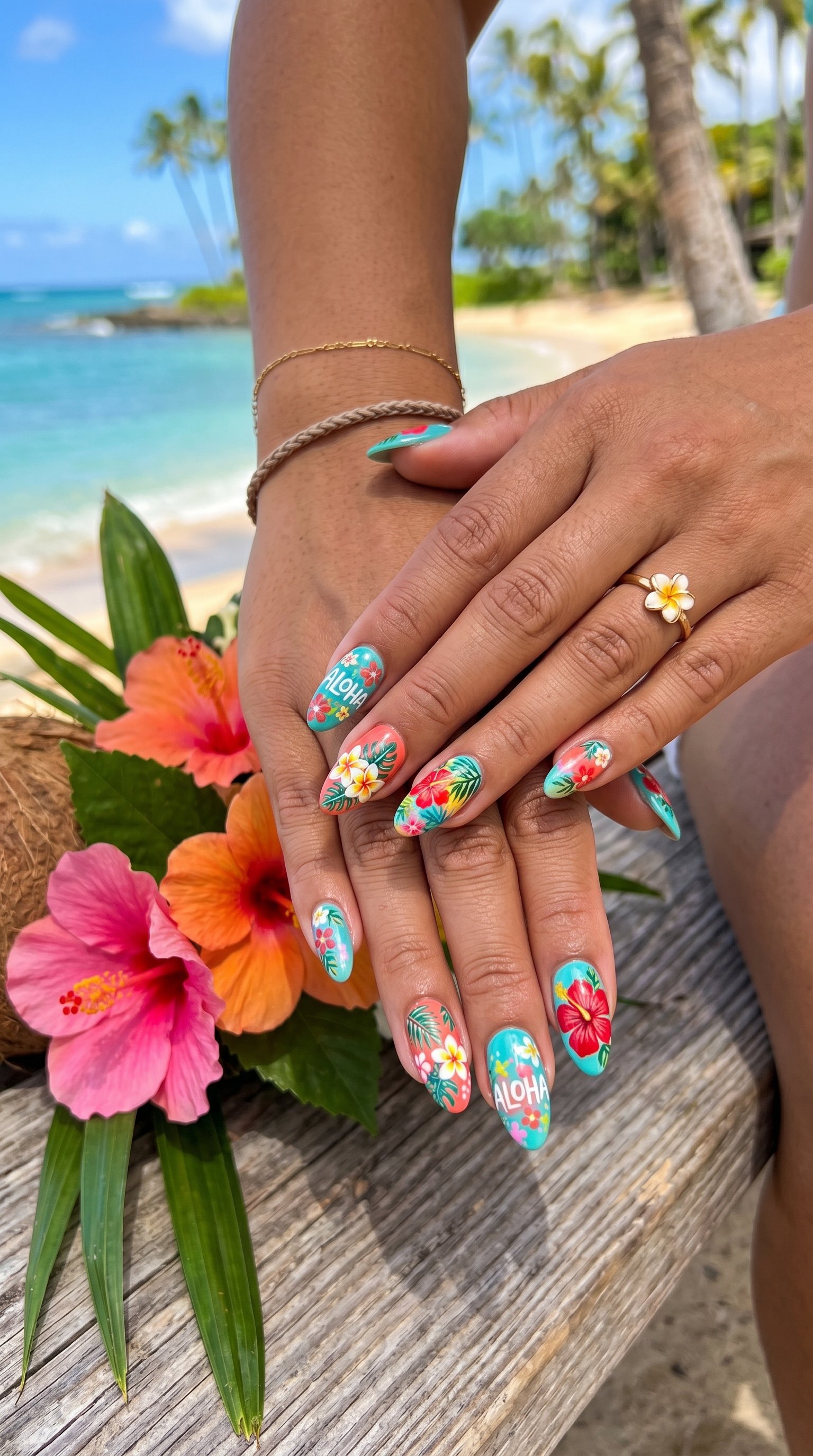 tropical nail designs