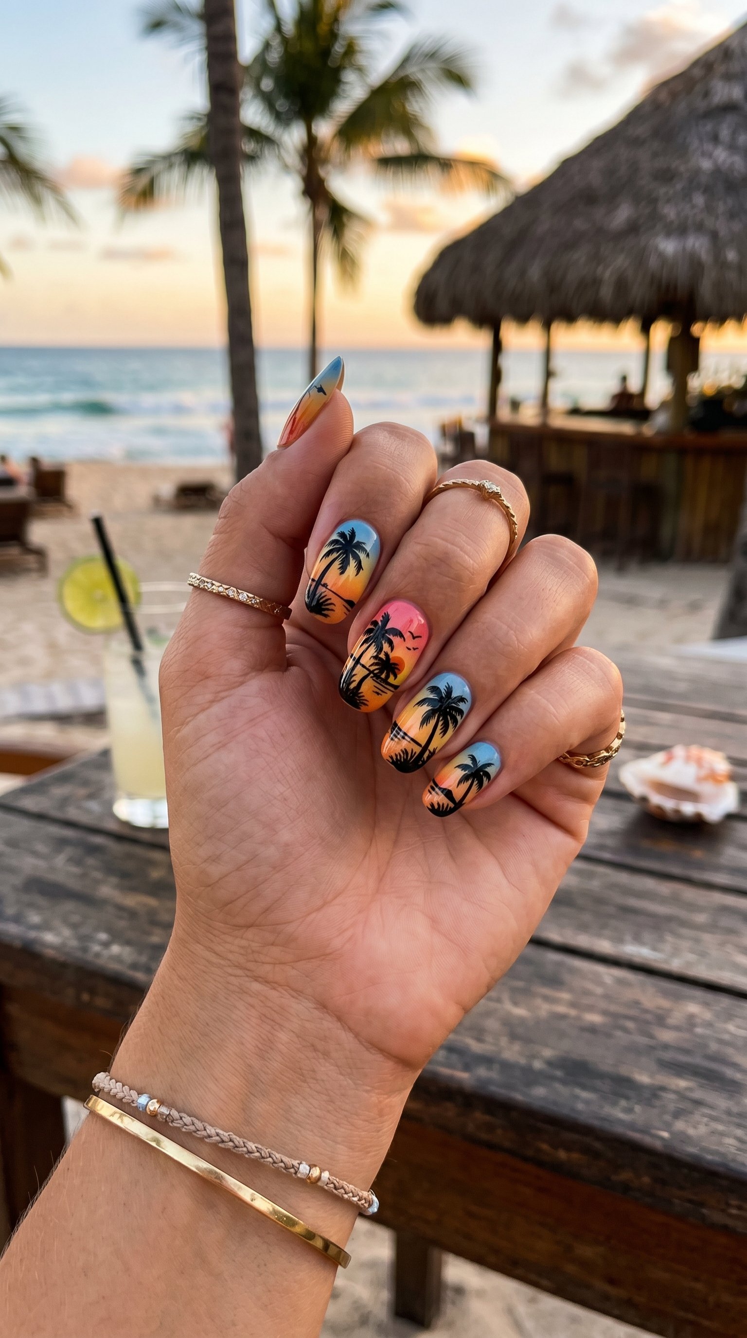 tropical nail designs
