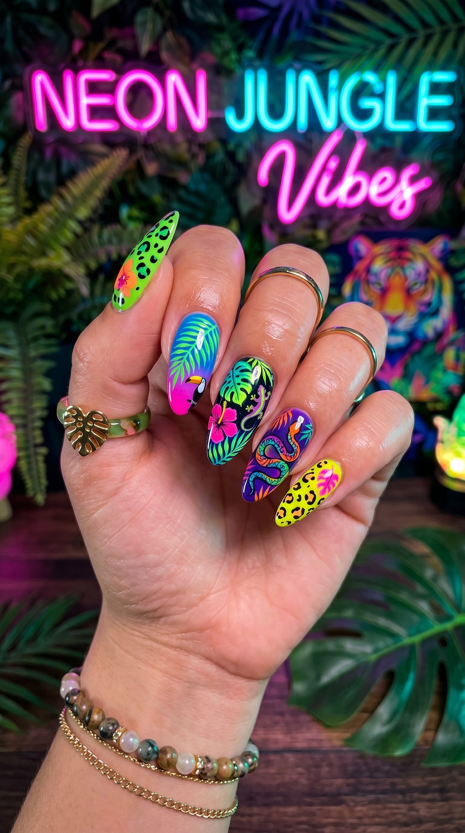 tropical nail designs