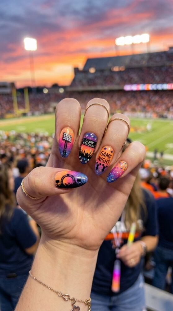game day nails