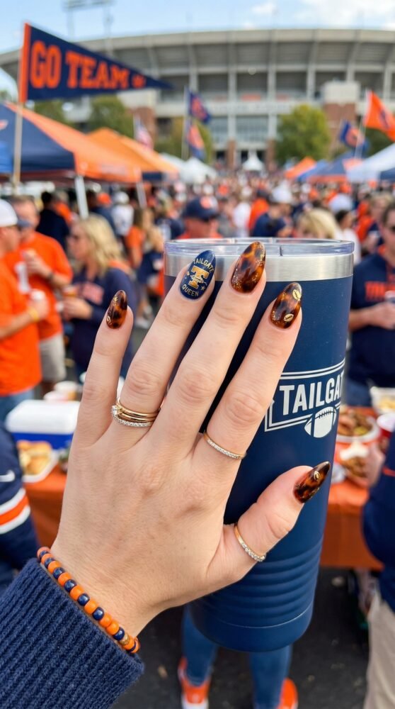 game day nails
