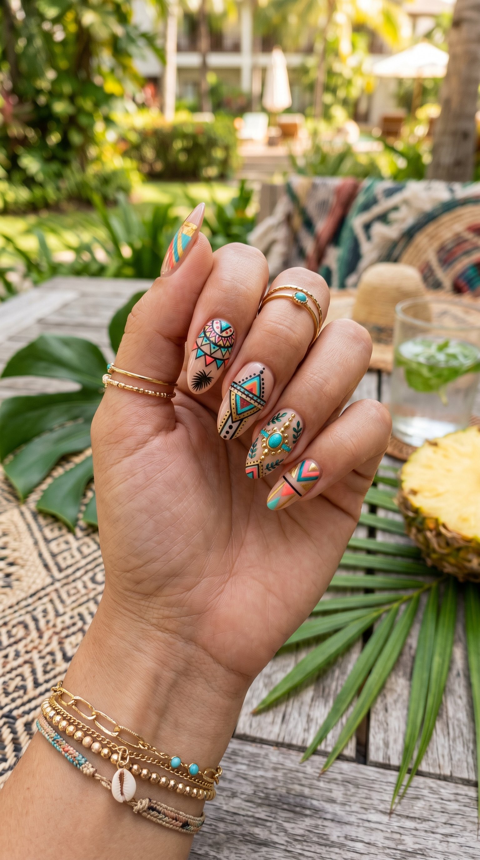 tropical nail designs