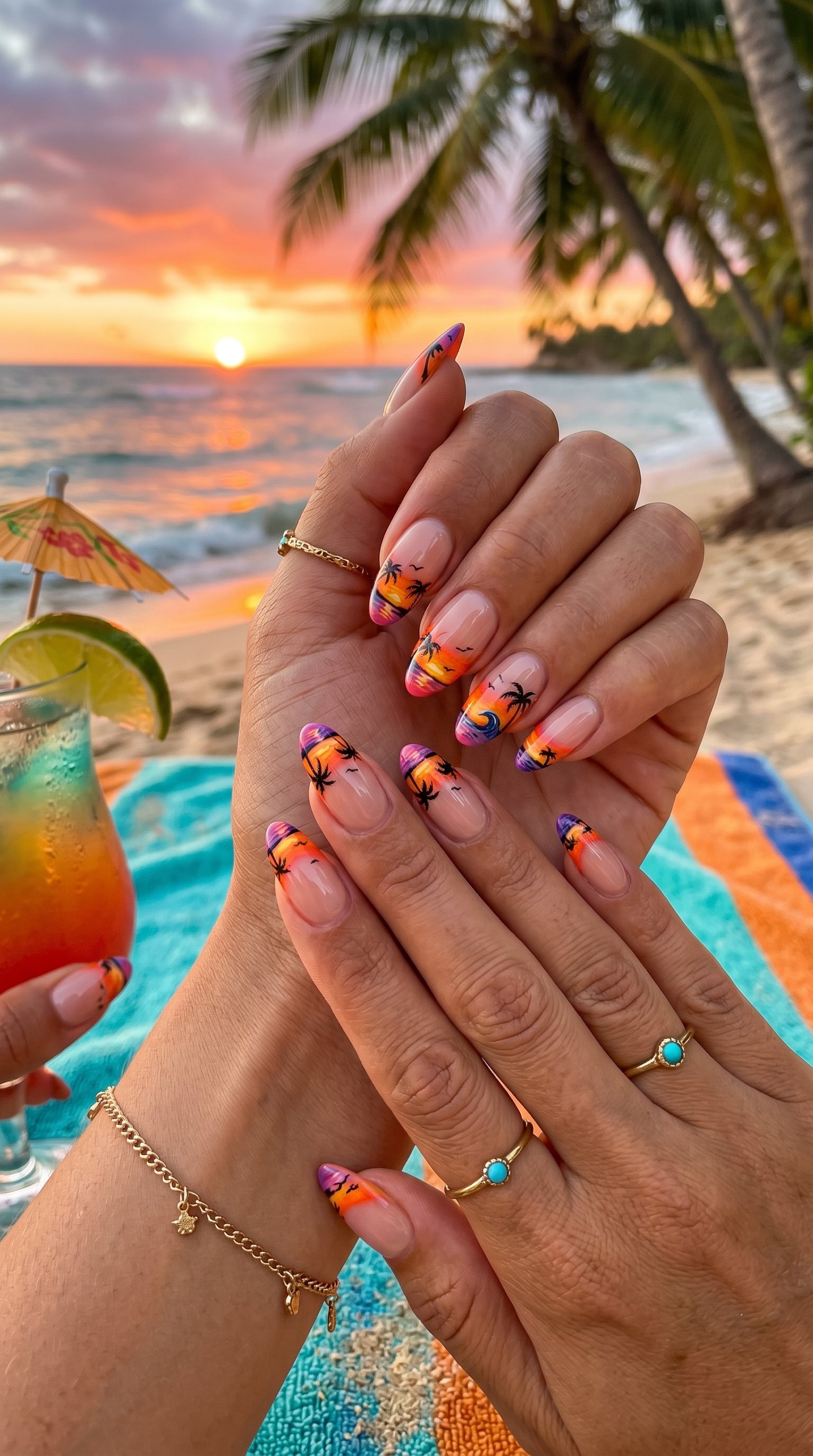 tropical nail designs