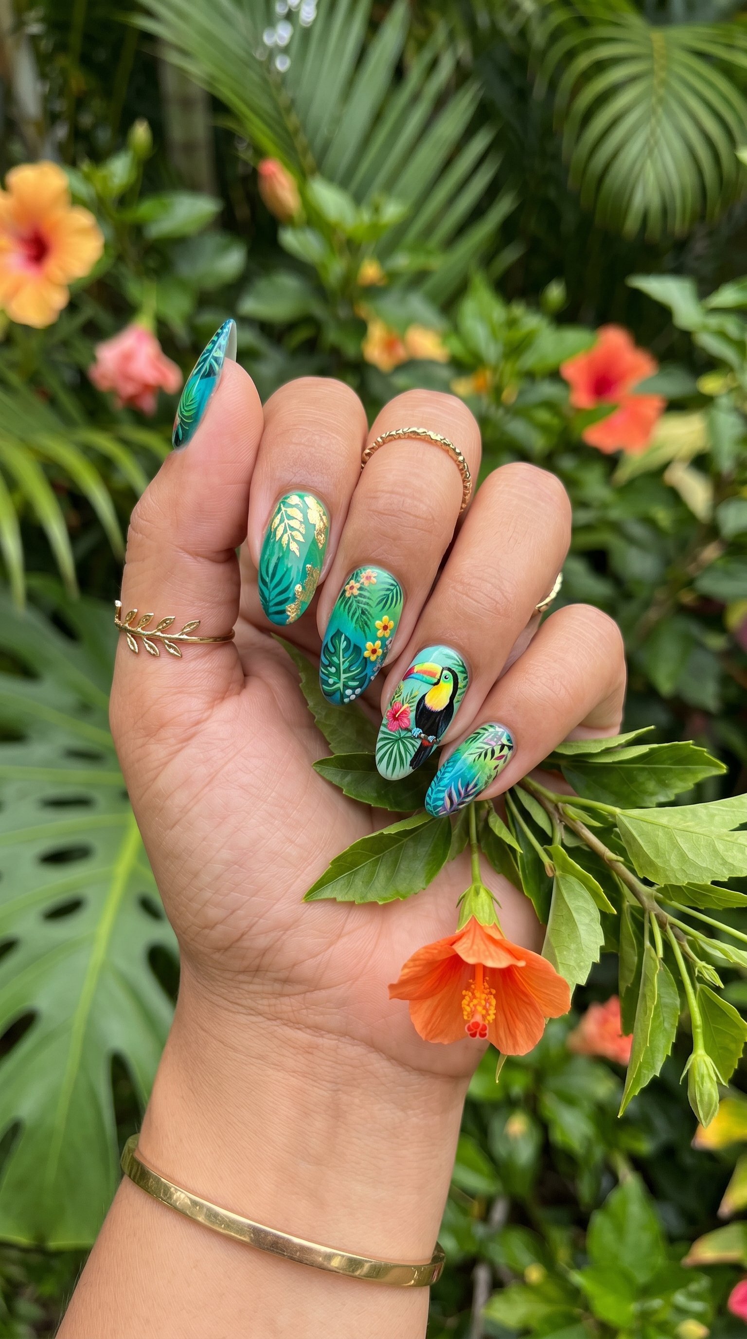 tropical nail designs