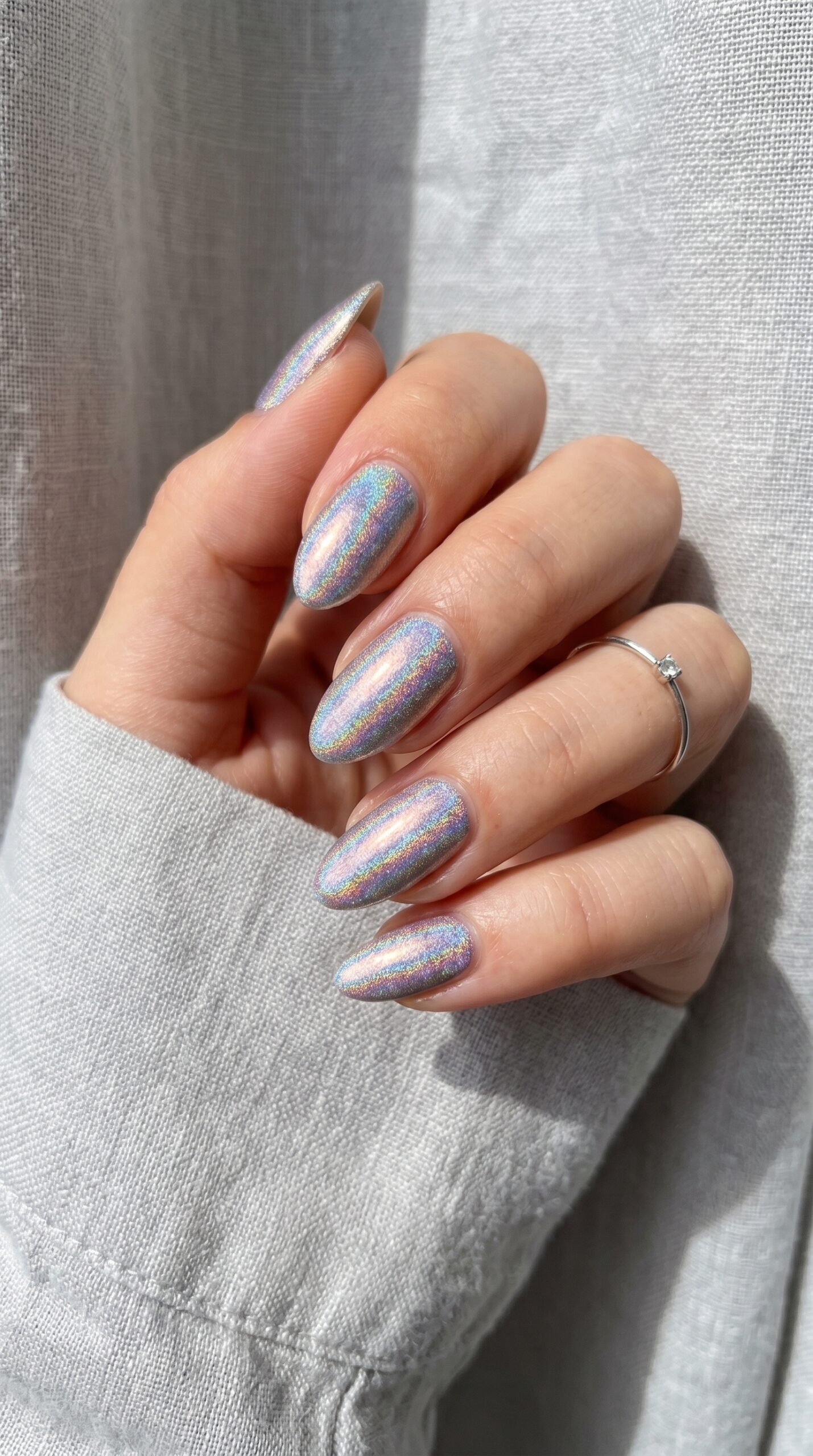 Holographic square nails