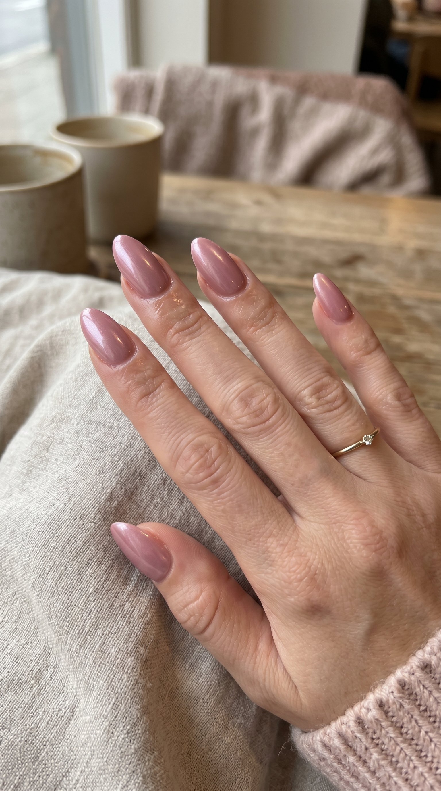 Mauve Glazed Nails