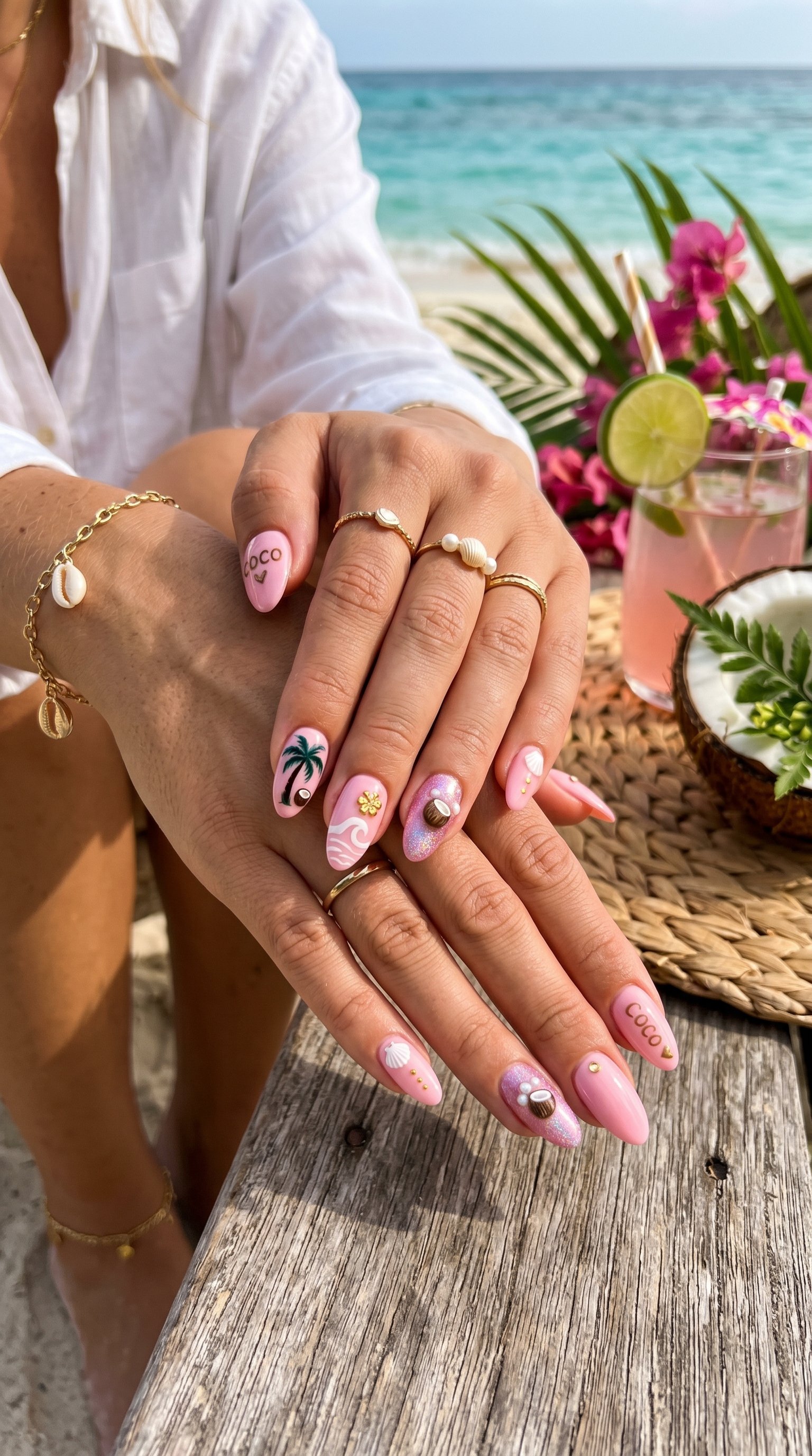 Coconut Girl Nails